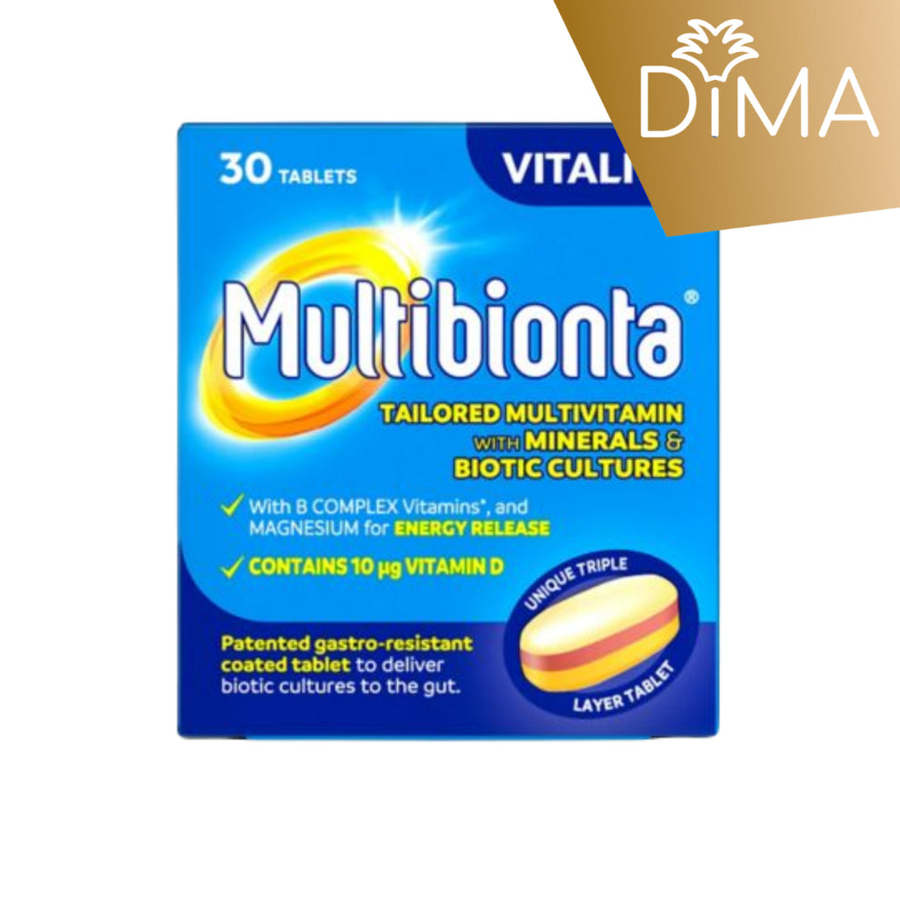 Multibionta Vitality - 30 Tablets - Certified from Seven Seas UK – DiMA