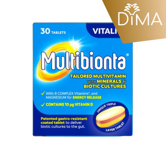 Multibionta Vitality - 30 Tablets  - Certified from Seven Seas UK