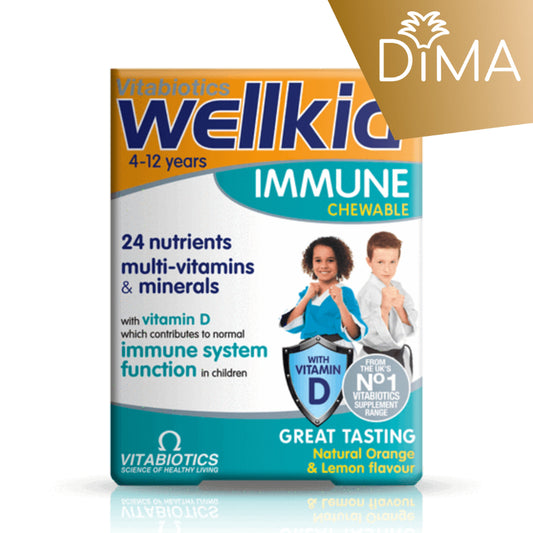 Wellkid Immune Chewable - Help the immune system function of your kids - Certified from Vitabiotics