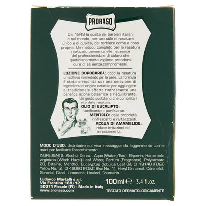 Lozione Dopobarba - Aftershave Lotion - Refreshing - Certified from Proraso