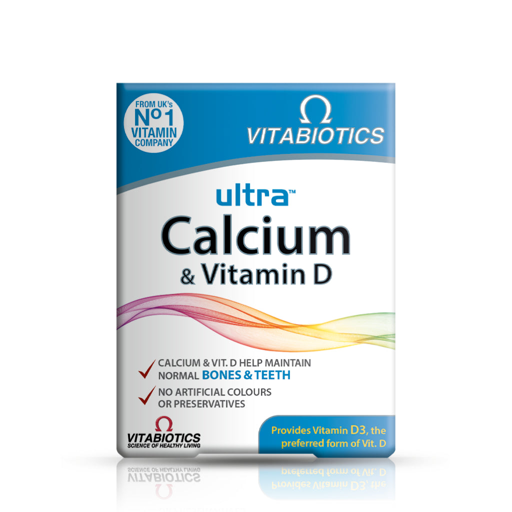 Ultra Calcium and Vitamin D  - 30 Tablets - Certified from Vitabiotics UK