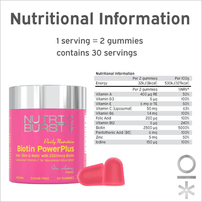 Nutriburst Vitamins - Daily Nutrition - 60 Gummies - Certified from Nutriburst
