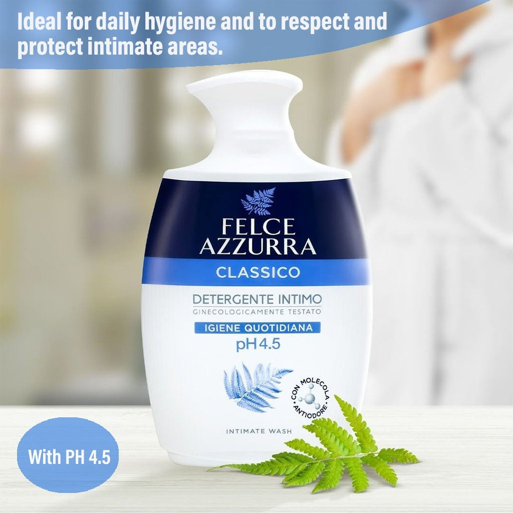 Felce Azzurra - Intimate Hygiene Wash - Anti Odour - PH 4.5 - Certified from Felce Azzurra