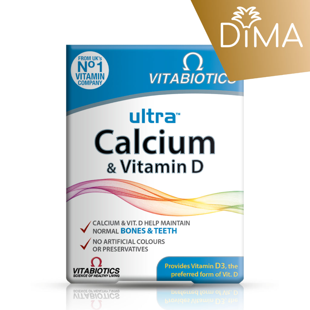Ultra Calcium and Vitamin D  - 30 Tablets - Certified from Vitabiotics UK