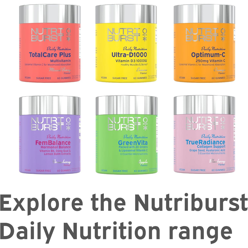 Nutriburst Vitamins - Daily Nutrition - 60 Gummies - Certified from Nutriburst