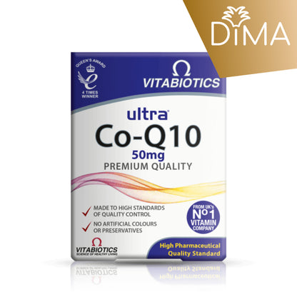 Ultra CoQ10 - Premium Quality - 60 Tablets - Certified from Vitabiotics UK