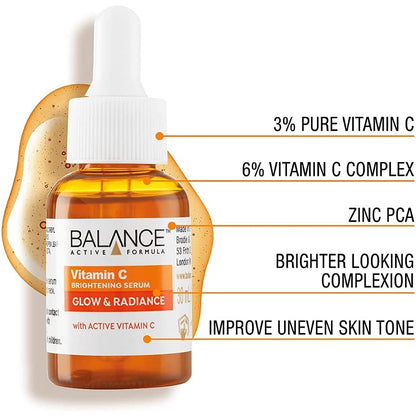 Skincare Vitamin C Brightening Serum - Glow & Radiance - Certified from BalanceActiveFormula Uk