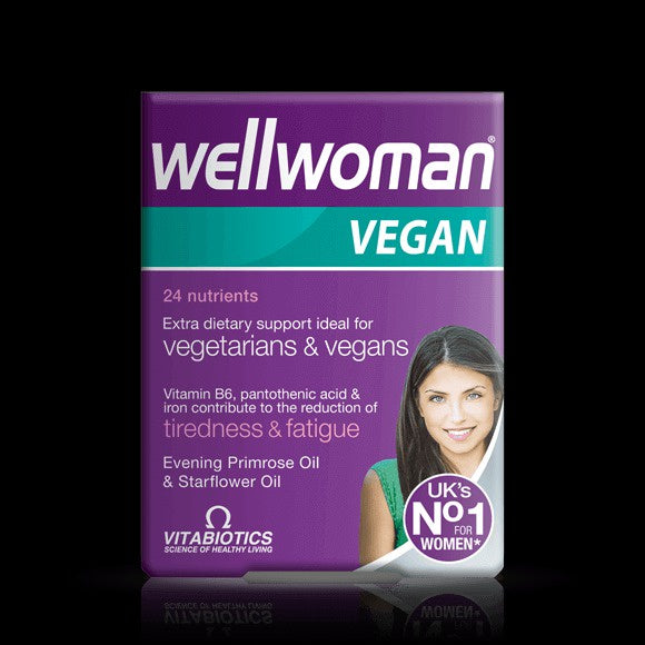 Wellwoman Vegan (60 tablets) - Ideal for vegetarians & vegans - from Vitabiotics UK