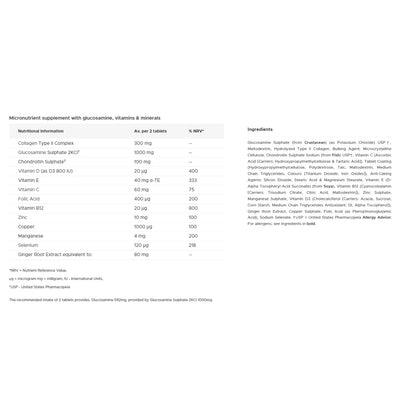 Jointace Collagen (30 tablets) - Glucosamine Collagen - from Vitabiotics UK