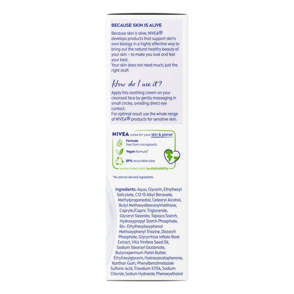 Soothing Day Cream 24H Moisture - Natural Grape Seed Oil - Sensitive Skin - Certified from Nivea