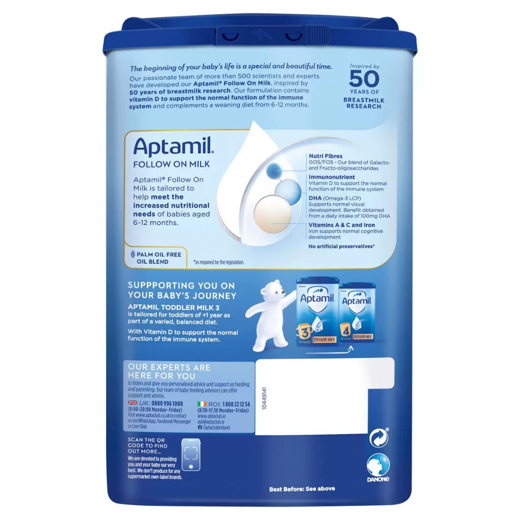Aptamil 2 Powder 700G - 6-12 months Follow On Milk - Certified from Nutricia Uk