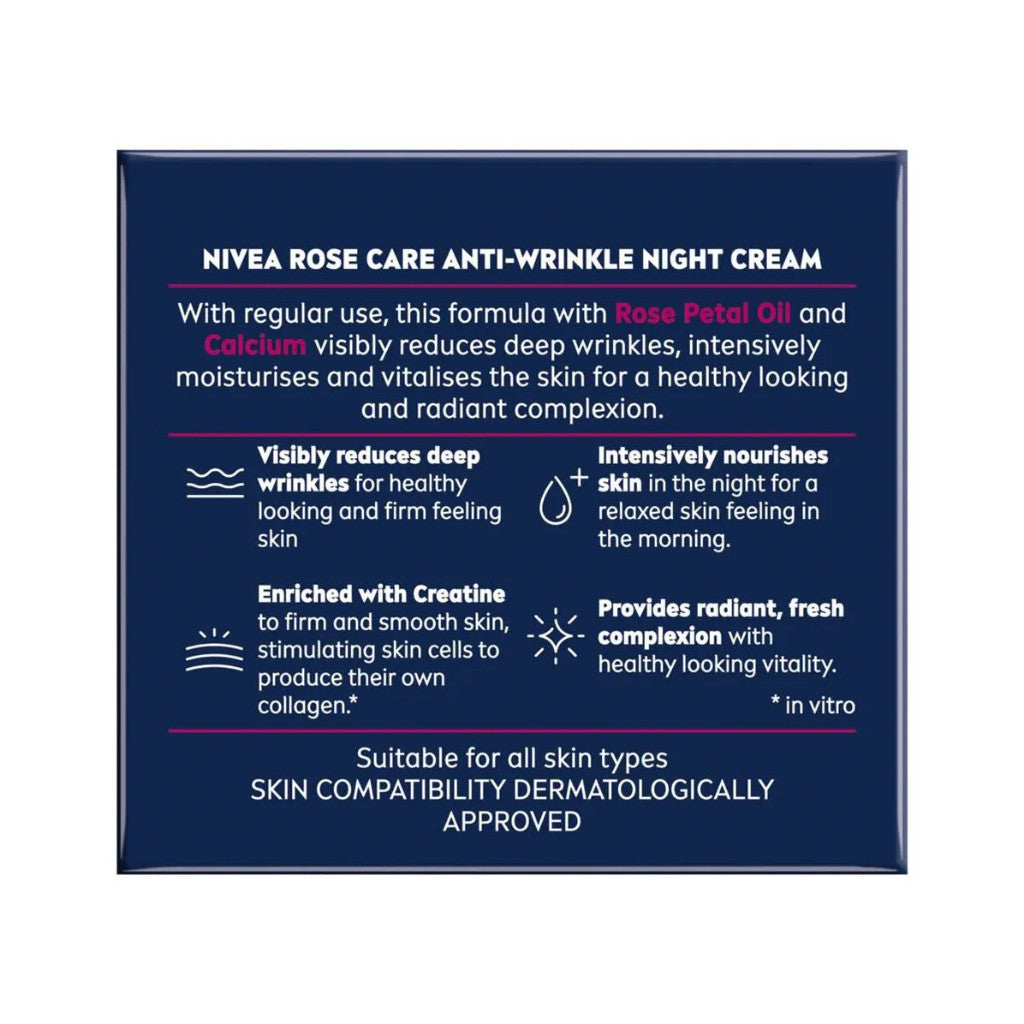 Nivea Rose Care Anti-wrinkle Night Cream - Certified from Nivea