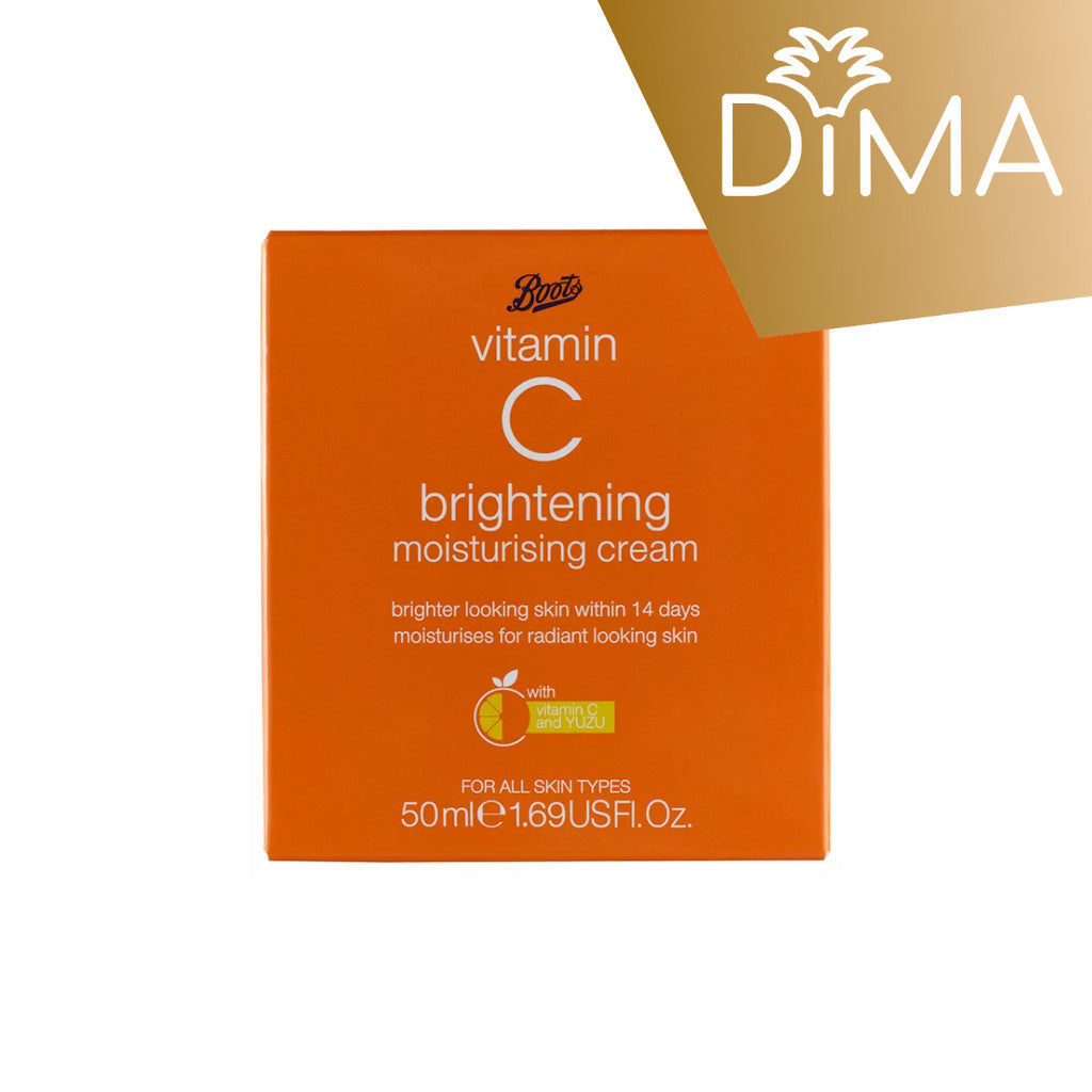 Vitamin C Brightening Moisturising Cream - 50ml - Certified from Boots UK