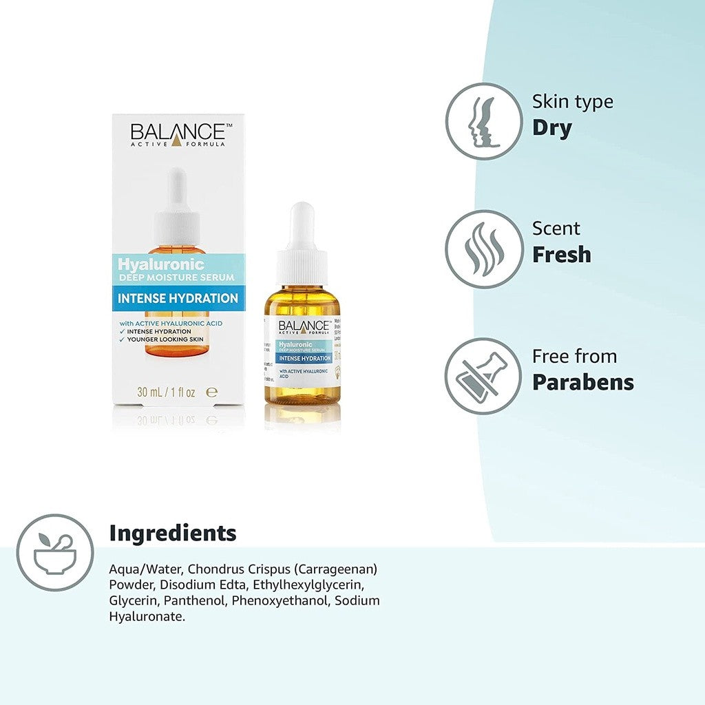 Hyaluronic Deep Moist Serum - Intensive Hydration - Certified from BalanceActiveFormula Uk