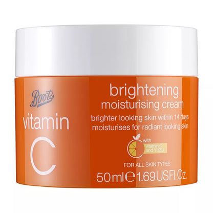 Vitamin C Brightening Moisturising Cream - 50ml - Certified from Boots UK