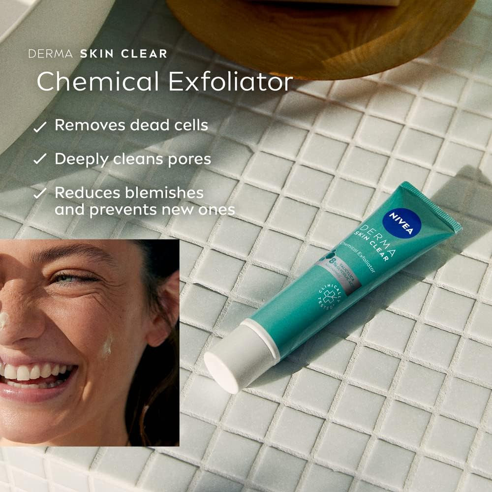 Derma Skin Clear Chemical Exfoliator with Salicylic Acid - 40ml - Certified from Nivea