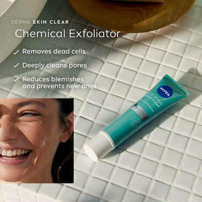 Derma Skin Clear Chemical Exfoliator with Salicylic Acid - 40ml - Certified from Nivea