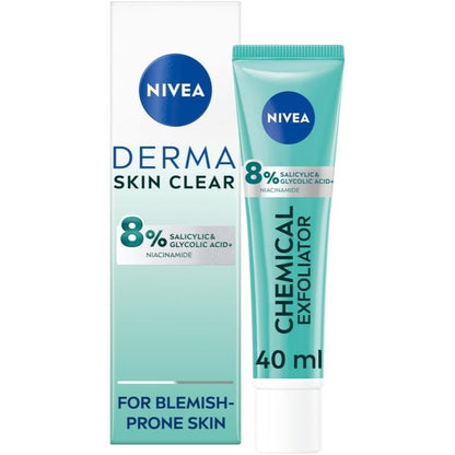 Derma Skin Clear Chemical Exfoliator with Salicylic Acid - 40ml - Certified from Nivea