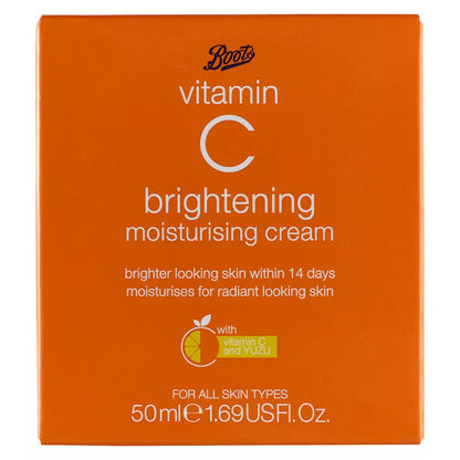 Vitamin C Brightening Moisturising Cream - 50ml - Certified from Boots UK