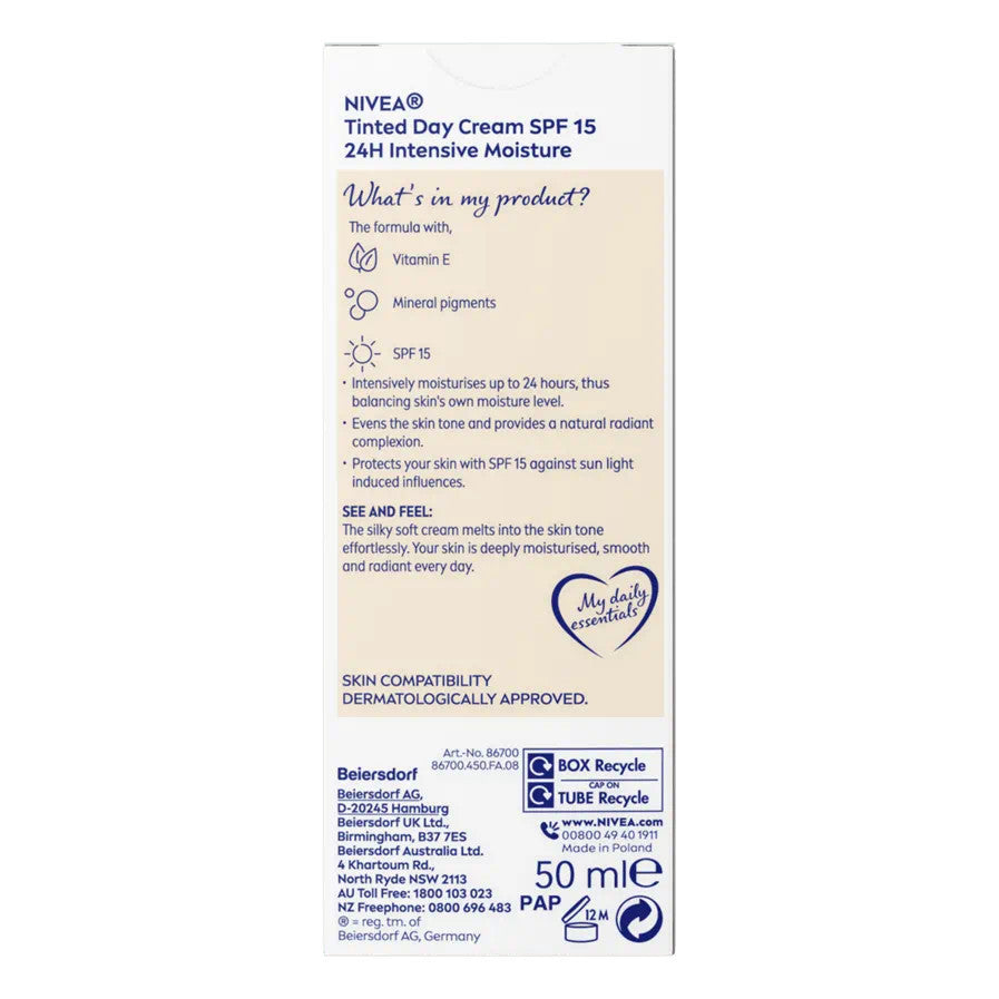 Nivea Tinted Day Cream - 50ml - Certified from Nivea Uk