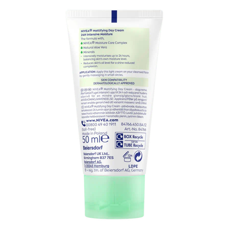 Nivea Mattifying Day Cream - 50ml - Certified from Nivea Uk