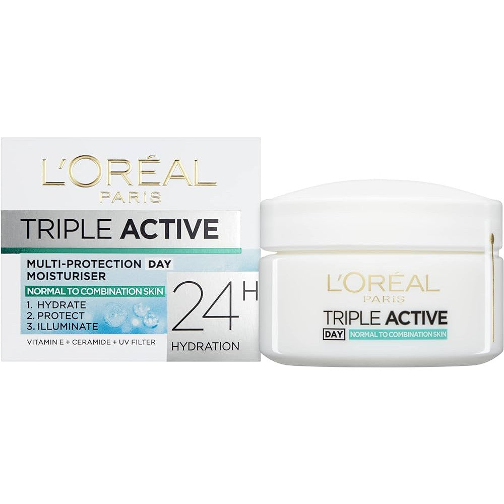L'Oreal Paris Triple Active - Day 24H Hydrating Moisturiser - Certified from L'Oreal