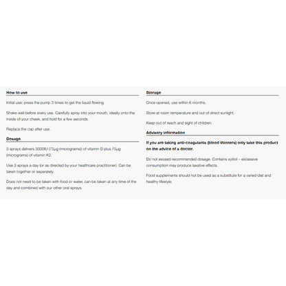 Vitamin D3 + K2 Oral Spray - Certified from BetterYou