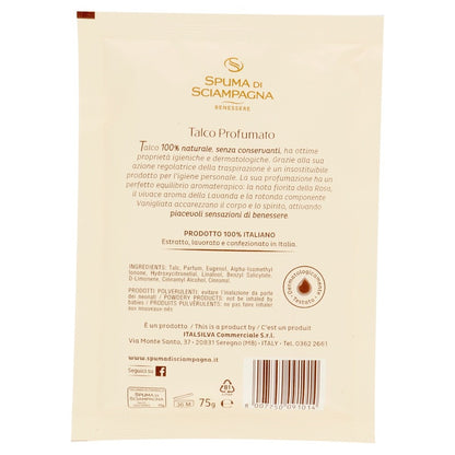 Spuma di Sciampagna - Perfumed Talc - Certified from Italy