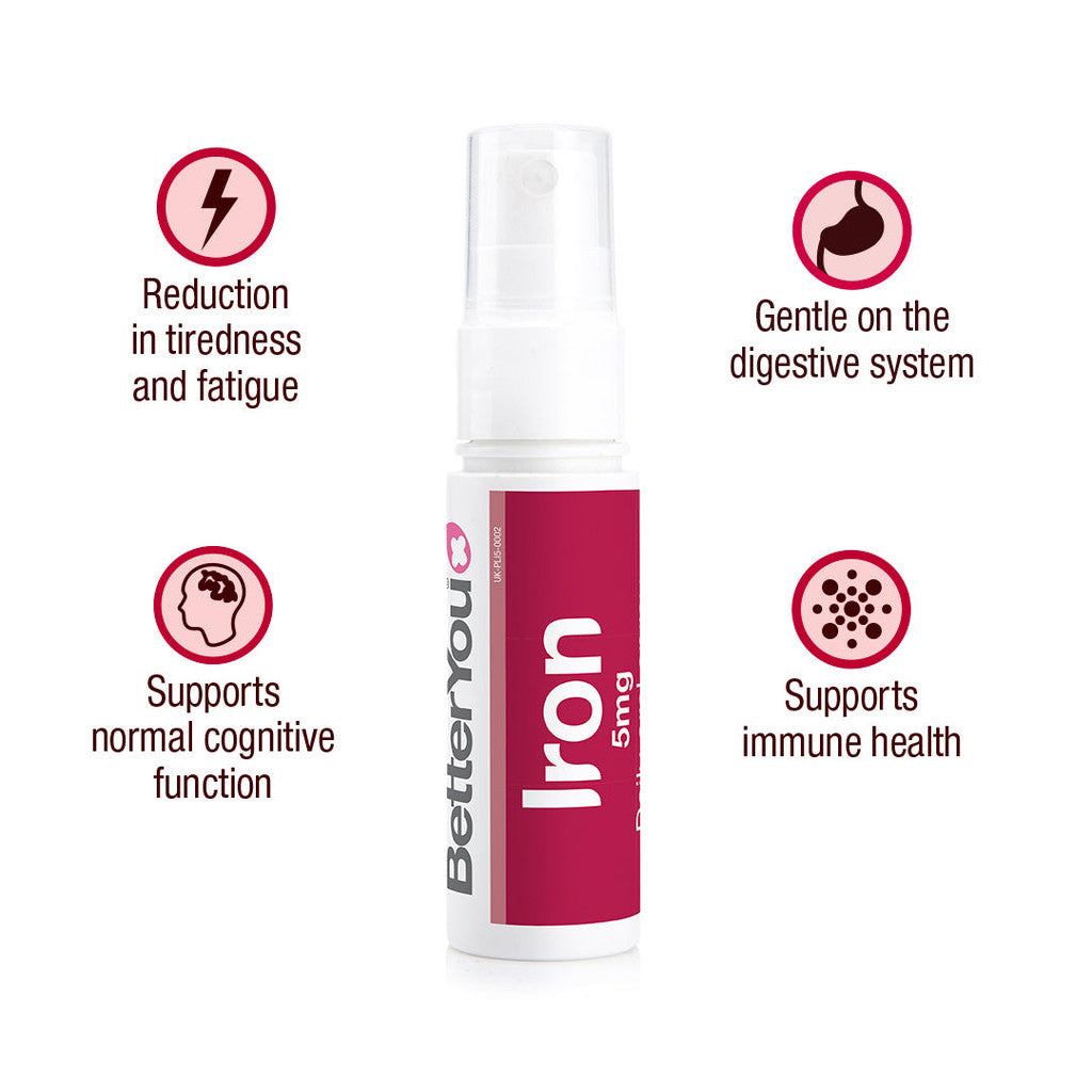 Iron 5 Oral Spray - 5mg - Certified from BetterYou