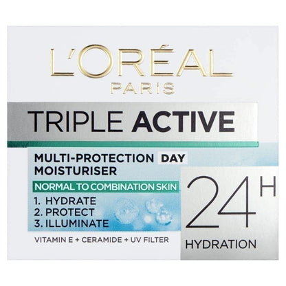 L'Oreal Paris Triple Active - Day 24H Hydrating Moisturiser - Certified from L'Oreal