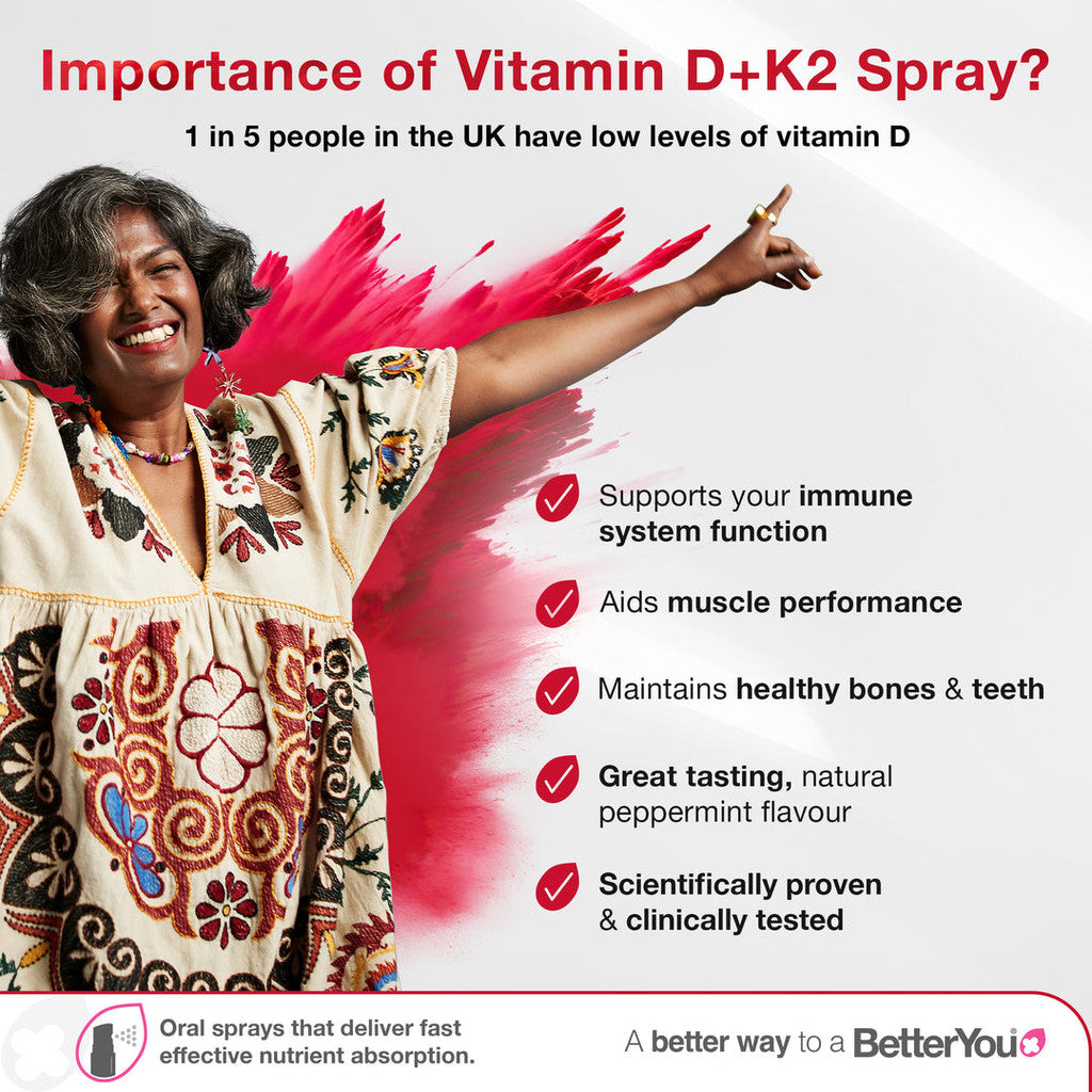 Vitamin D3 + K2 Oral Spray - Certified from BetterYou