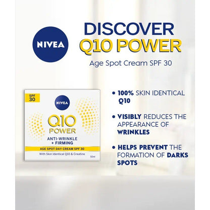 Nivea Q10 Power - Anti-Wrinkle plus Firming, Age Spot Day Cream - Certified from Nivea