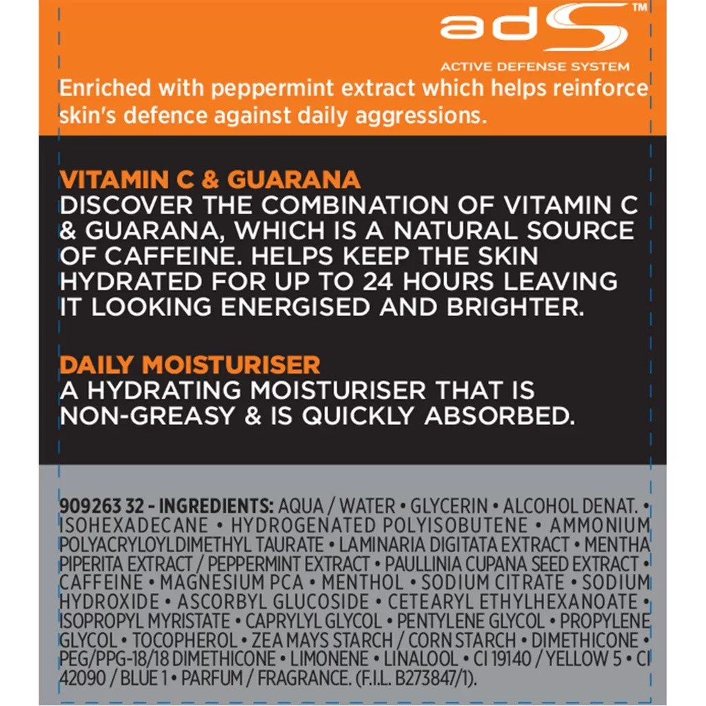 L'Oreal Men Expert Hydra Energetic - Anti-Fatigue Daily Moisturiser - Certified from L'oreal