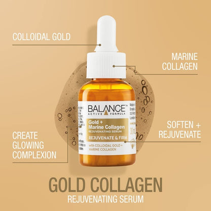 Gold + Marine Collagen Rejuvenating Serum - Rejuvenating & Firm - Certified from Uk
