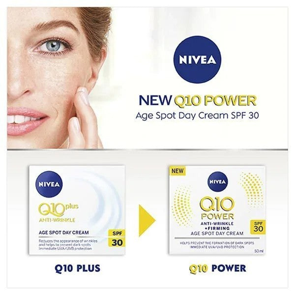 Nivea Q10 Power - Anti-Wrinkle plus Firming, Age Spot Day Cream - Certified from Nivea