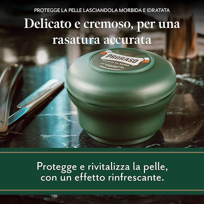 Sapone da Barba in ciotola - Shaving Soap in a jar - 150ml - Certified from Proraso
