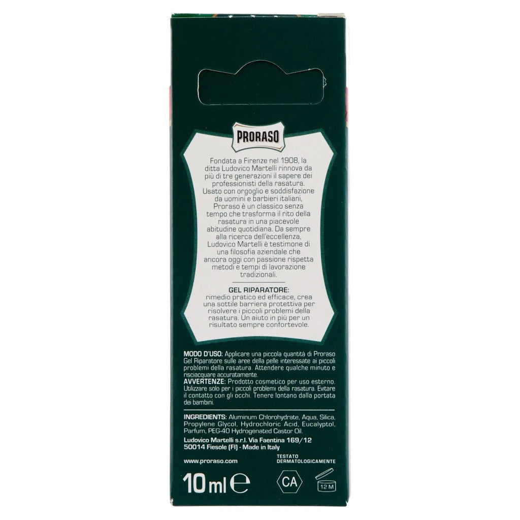 Proraso Gel Riparatore - Styptic gel - Certified from Proraso