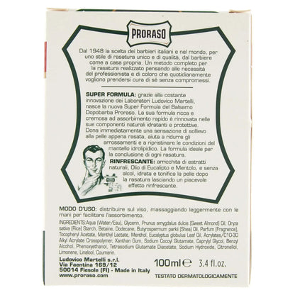 Balsamo Dopobarba - Aftershave Balm - 100ml - Certified from Proraso