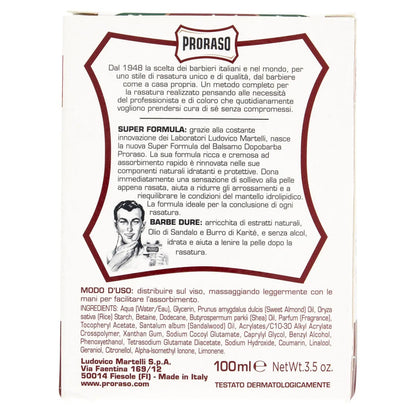 Balsamo Dopobarba - Aftershave Balm - 100ml - Certified from Proraso