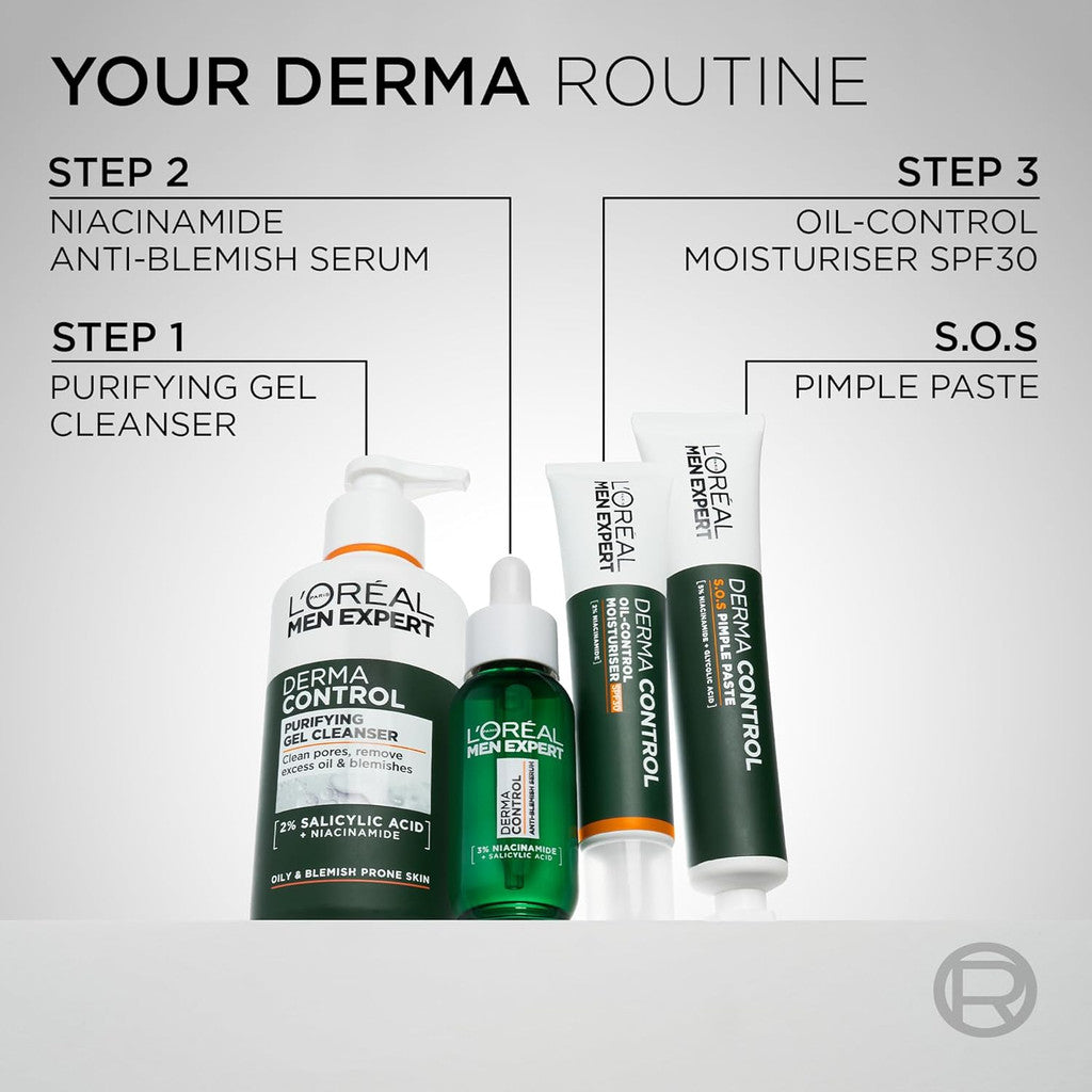 L'Oreal Men Expert Derma Control Anti-Blemish Serum - 30ml - Certified from L'Oreal