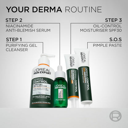L'Oreal Men Expert Derma Control Anti-Blemish Serum - 30ml - Certified from L'Oreal