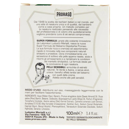 Balsamo Dopobarba - Aftershave Balm - 100ml - Certified from Proraso
